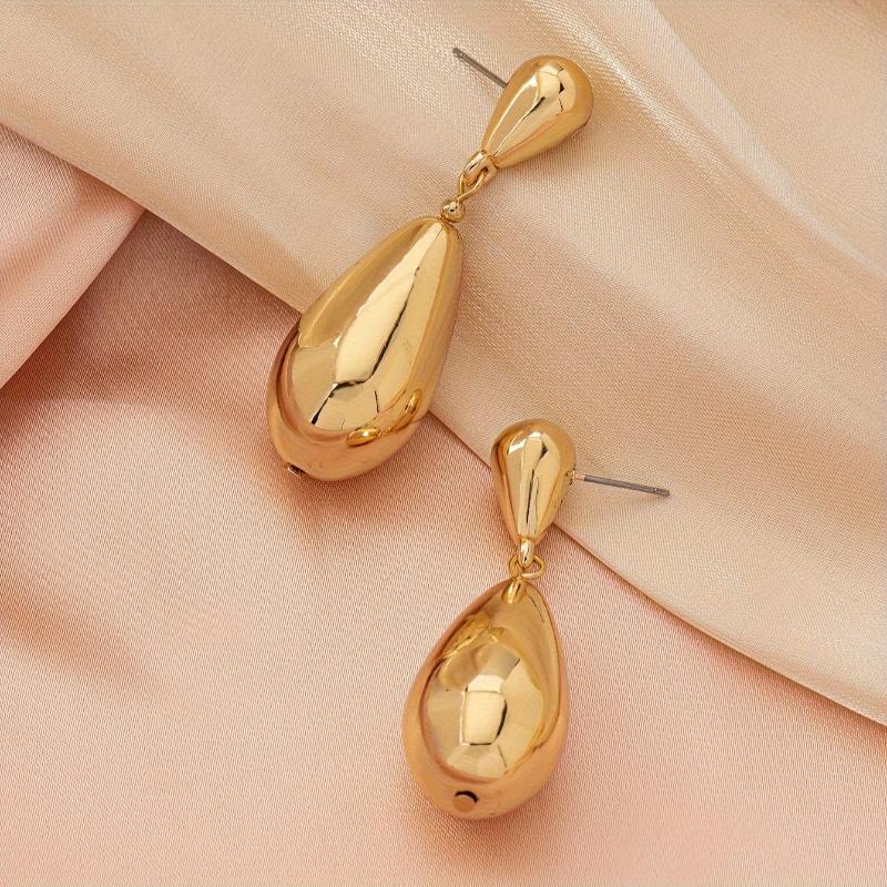 European and American Fashion Droplet Shaped Pendant Earrings, Women's Fashion Minimalist Design Accessories