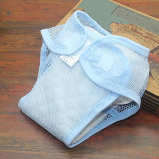 Magic Tape Breathable Baby Newborn Washable Mesh Diaper Cover Pants Reusable