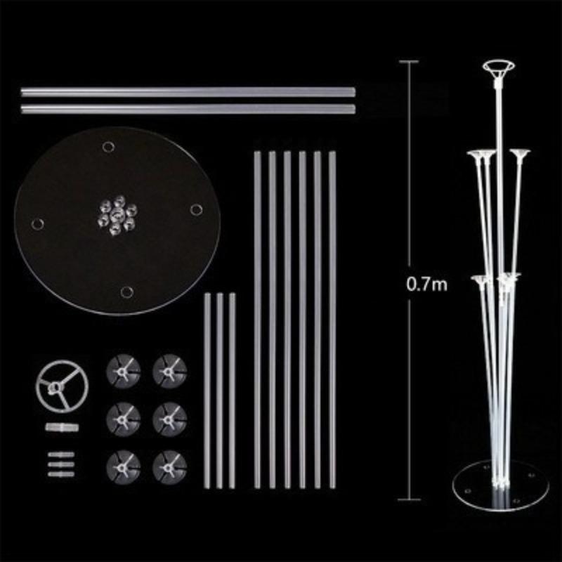 

Прозрачная плавающая подставка для вечеринки по случаю дня рождения, украшение обеденного стола, плавающая колонна из воздушных шаров, основа для дорожки 70 cm balloon table floating