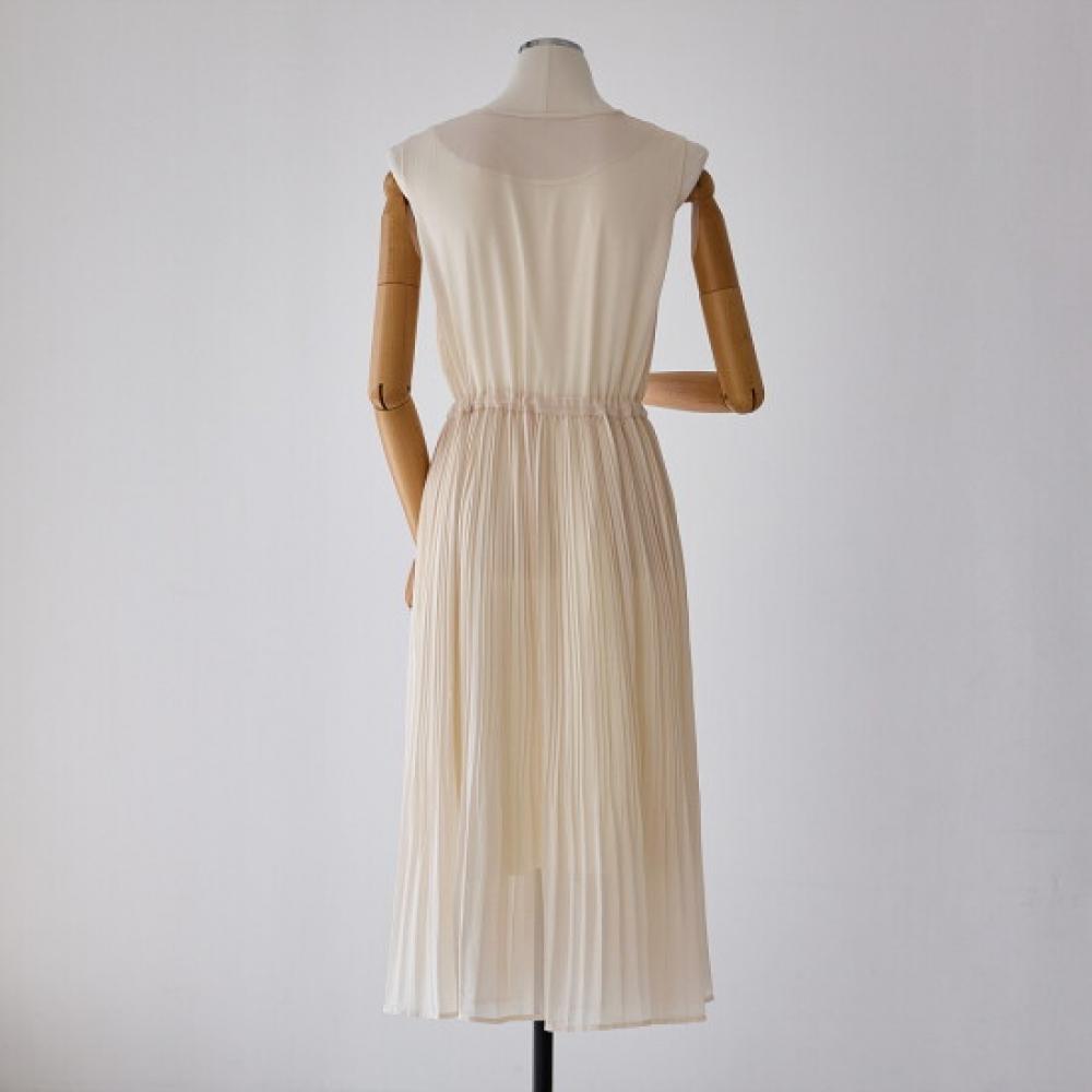 Customable Sleeveless Pleated Layered Dress T2604op020b
