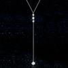Cbtb Fashion with Tassel Chain Moissanite Pendant Necklace for Women Wedding Luxury Jewelry US