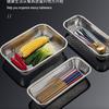 Stainless Steel Chopstick & Utensil Holder with Draining Rack and Sterilizer