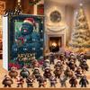 Multifunctional Holiday Decoration Surprises Family Ape Man 24-Day Countdown Advent Calendar Themed With Christmas Festival