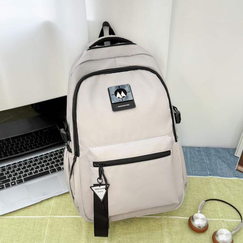 Rucksack im koreanischen Stil mit Farbblockdesign - Vielseitiger Schulrucksack mit großer Kapazität für Studenten