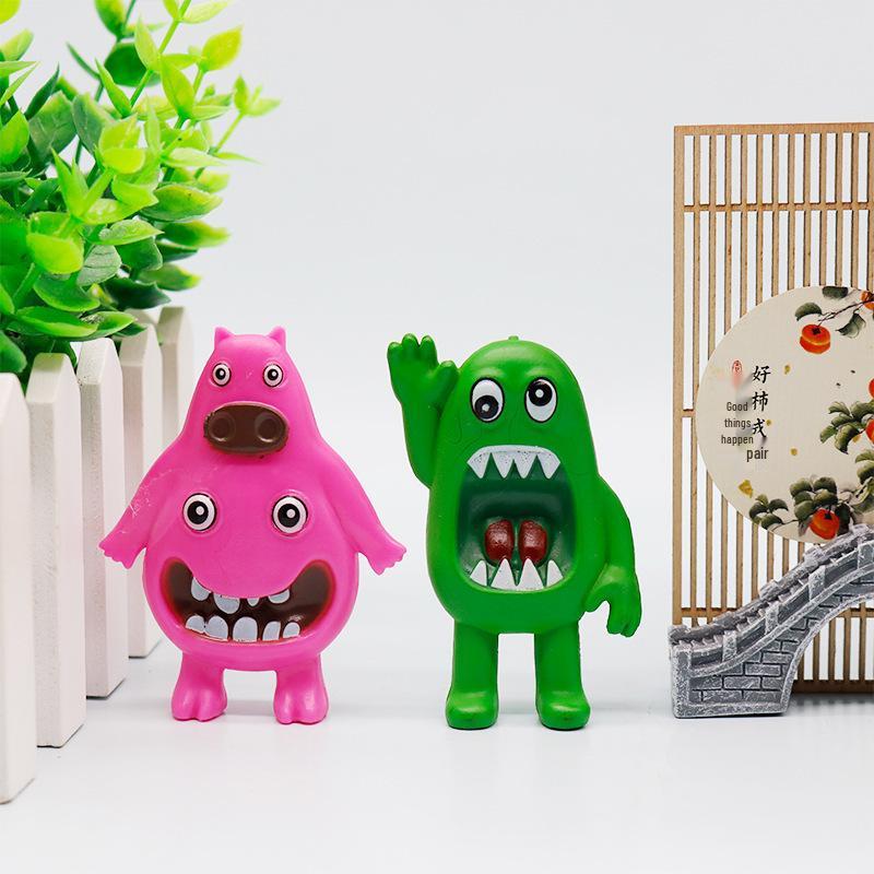 12 Styles Cute Ugly Monster Figurines – Creative Cartoon Dolls for Claw Machines