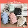 Trendy Double Shoulder Bag For Students Large Capacity Nylon Material
