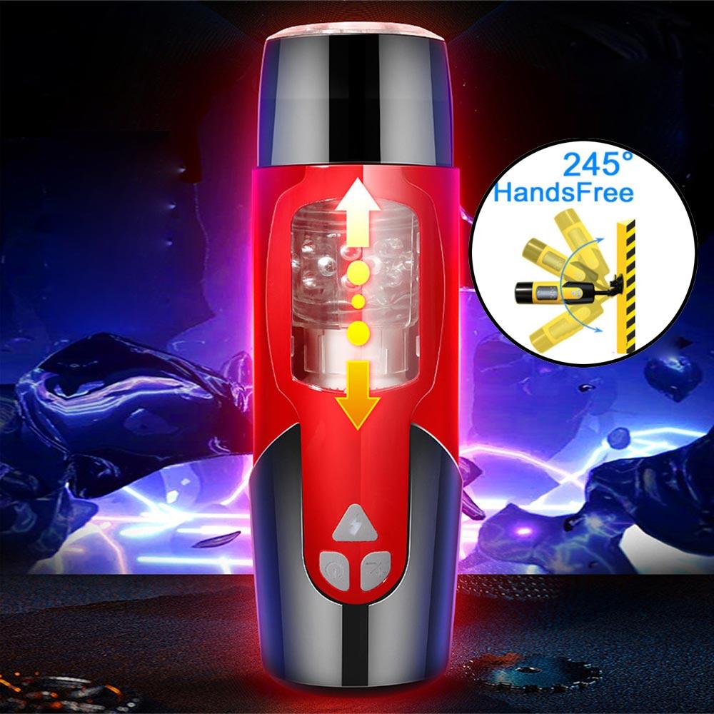 Pusyy Automatic Man Blowjob Vigina Realistic Vagina Thrusting Sex Toy for Men Suction Cup Women Vibrator Manko Set CRW1