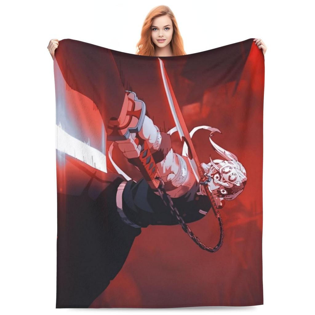 Zvukový pilíř Tengen Uzui Flanelová deka Anime Demon Slayer Vlastní přehoz na postel pohovku gauč 150*125cm Přikrývka