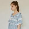 Lunaluz Women Cotton Short Sleeve Round Neck Pajama Dress