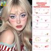 Cross Border New Manufacturer Direct Sales Christmas Makeup Face Stickers Party Dance Waterproof Sweat Creative Tattoo