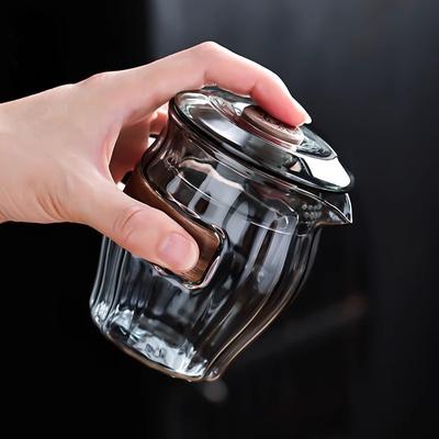 Japanese-style Tea Bowl Glass Cover Bowl Anti-scalding High-end Tea Cup Anti-scalding Kung Fu Tea Set Accessories