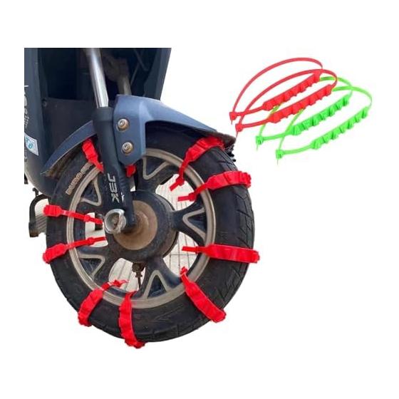 [2024 Upgraded Version] Motorcycle Tire Chain, Bike Snow, Motorcycle Tire Chain, Set of 10, Motorcycle Snow Chain, Motorcycle Tire Chain,