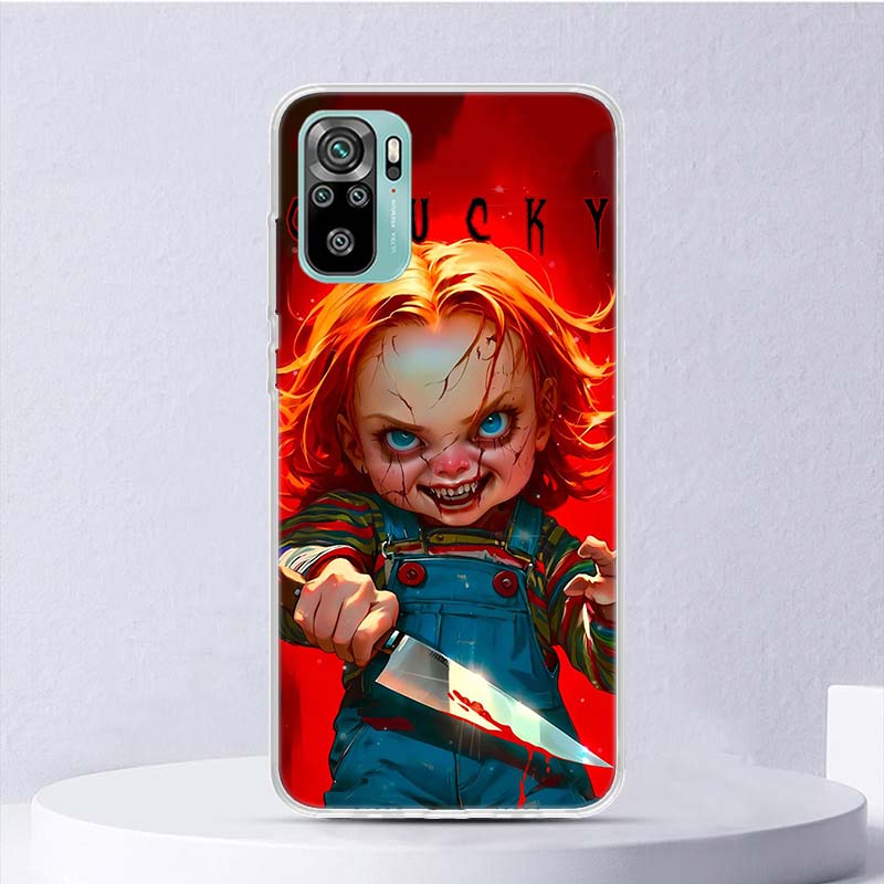 Chucky Doll Horror Movie Soft Case For Xiaomi Redmi 14C 13C 13 12C 12 10C 10 9A 9C 9T 9 Phone Cover 8 8A 7 7A 6 6A K80 K70 K60 K