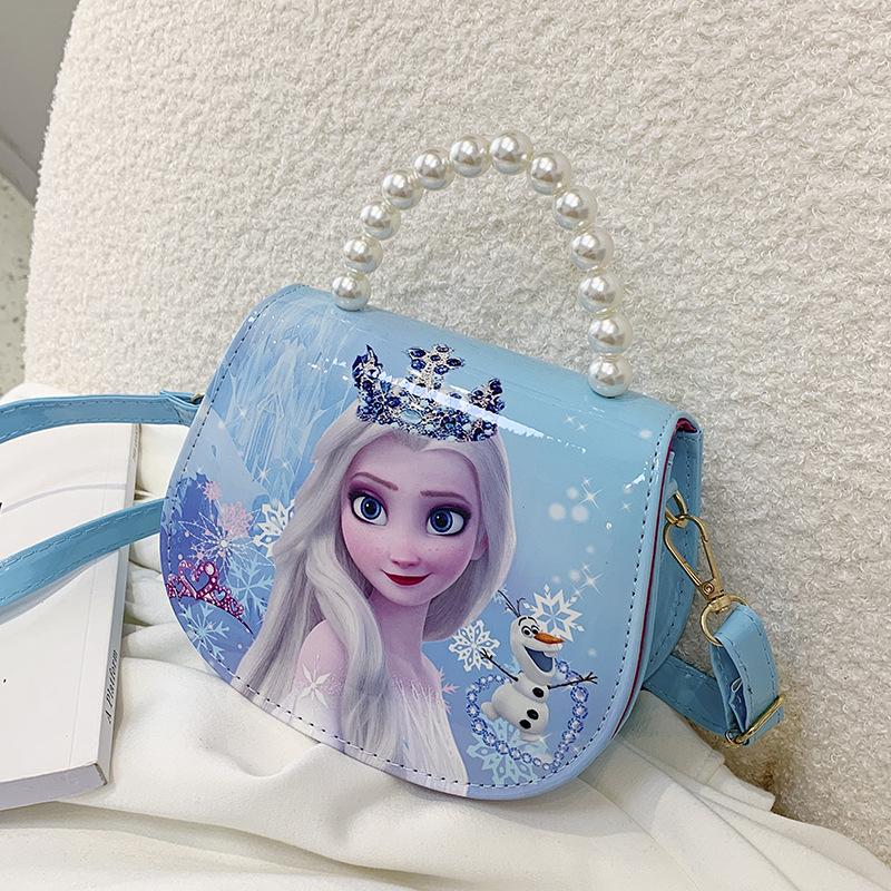 Princess-Style Cartoon Crossbody Bag - Cute Handheld Shoulder Purse for Girls