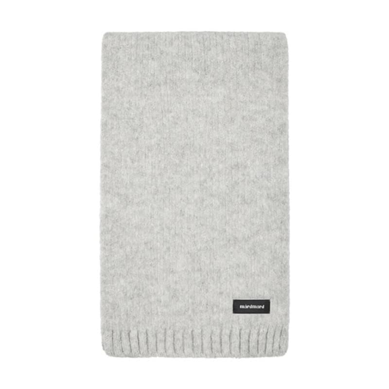 mardmard black label hairy knit muffler - gray