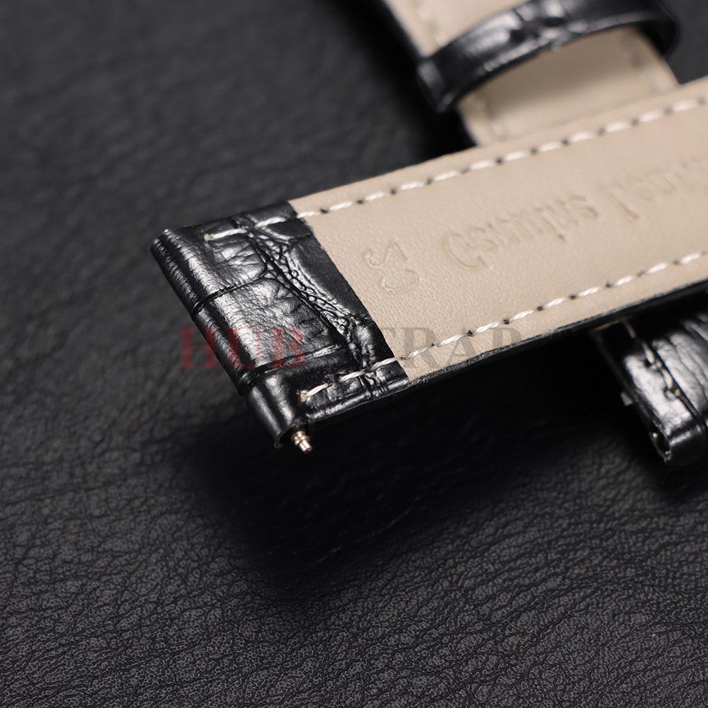 Strap 14mm 16mm 18mm 20mm 22mm High Quality Calfskin Genuine Cowhide Pin Buckle for Men Women Universal Watch Band Accessories