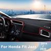 Car Dashboard Avoid Light Pad Instrument Platform Cover Mats Carpets Trim For Honda Fit Jazz 3th 2014 2015 2016- Accessories