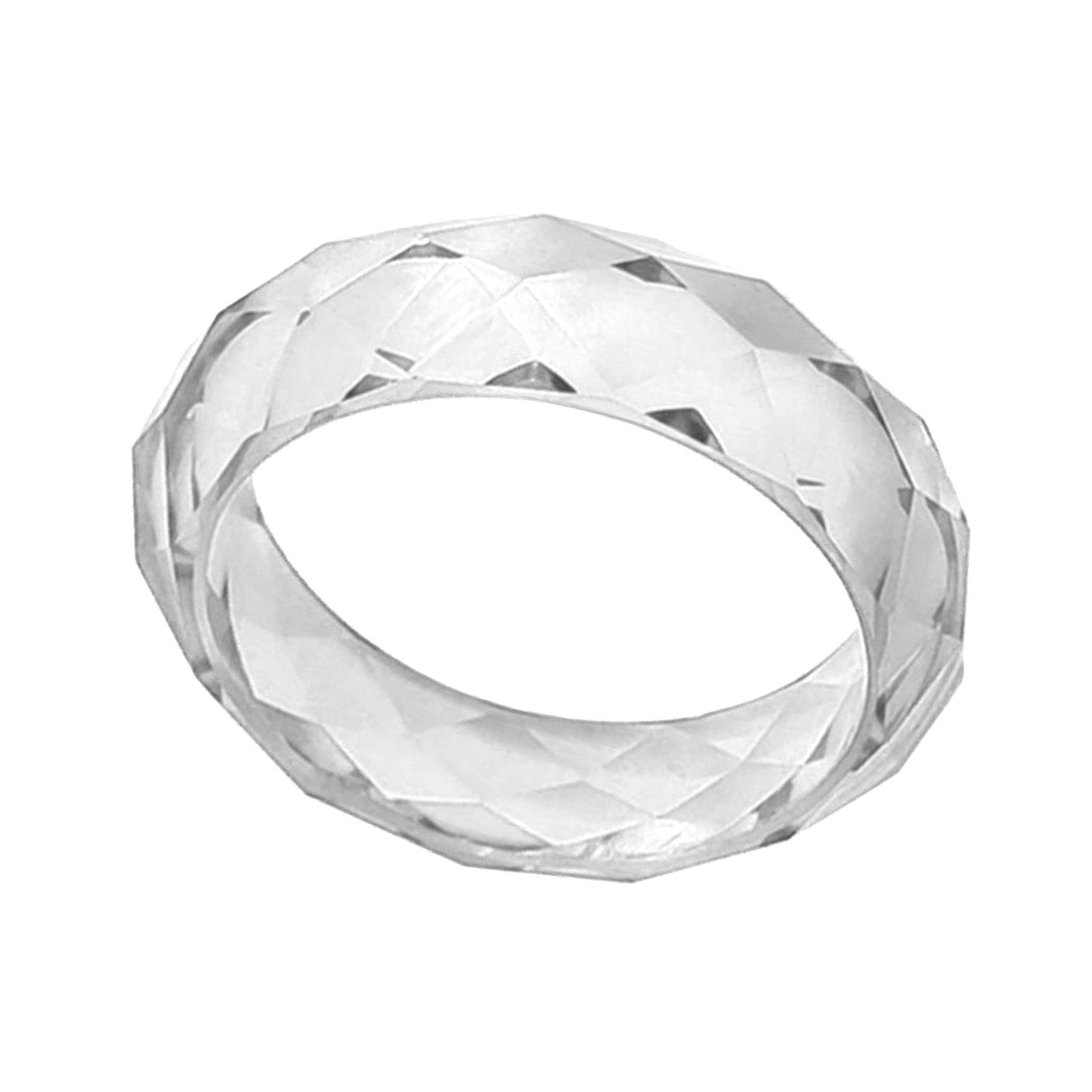 

Modern Diamonds Cut Faceted Crystals Resin Cuff Bracelet Eye Catching Designs for Parties Supplies and Event Outfits