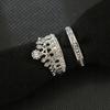 Silver Retro Punk Boho Ring Set 73