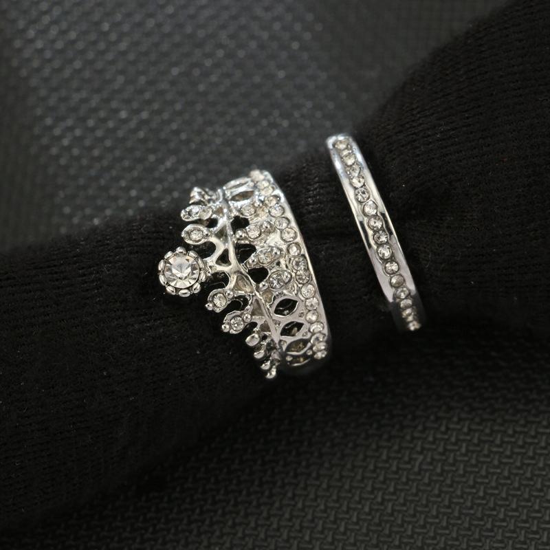 Silver Retro Punk Boho Ring Set 73