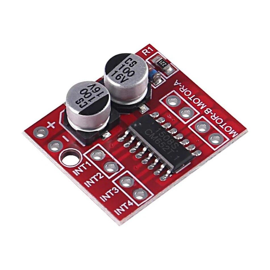 6 Pack Mini L298N DC Motor Driver, MX1508 Mini Dual Channel 1.5A 2 Way PWM Speed Controller Dual H-Bridge Replace Stepper