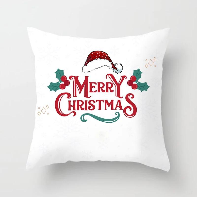 

Наволочки с рождественской тематикой Аксессуары для автомобиля Офис Санта-Клаус Гостиная Диван Домашние наволочки 40x40cm