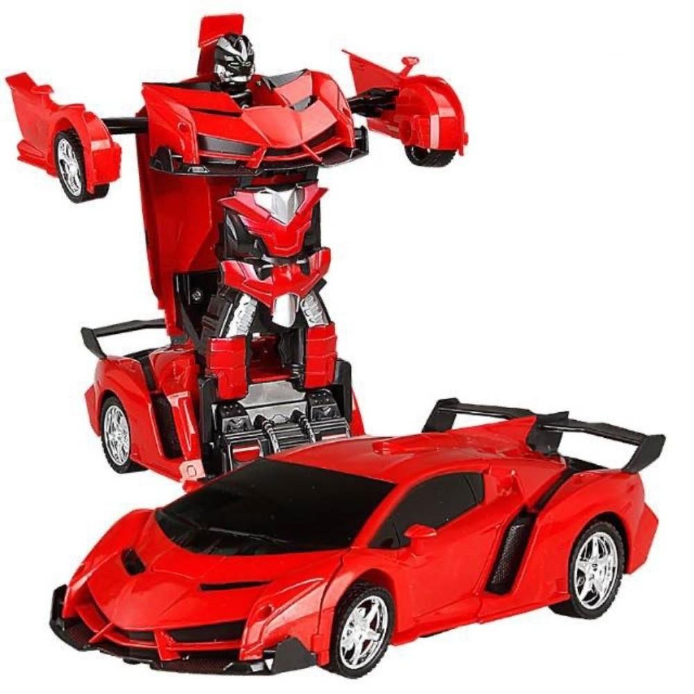 2-in-1 Transformable Robot Car Remote Control Deformation Car New Children Boys Toys  Gift