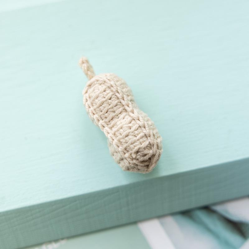 Hand-Knitted Christmas Apple & Persimmon Keychain Pendant Gift