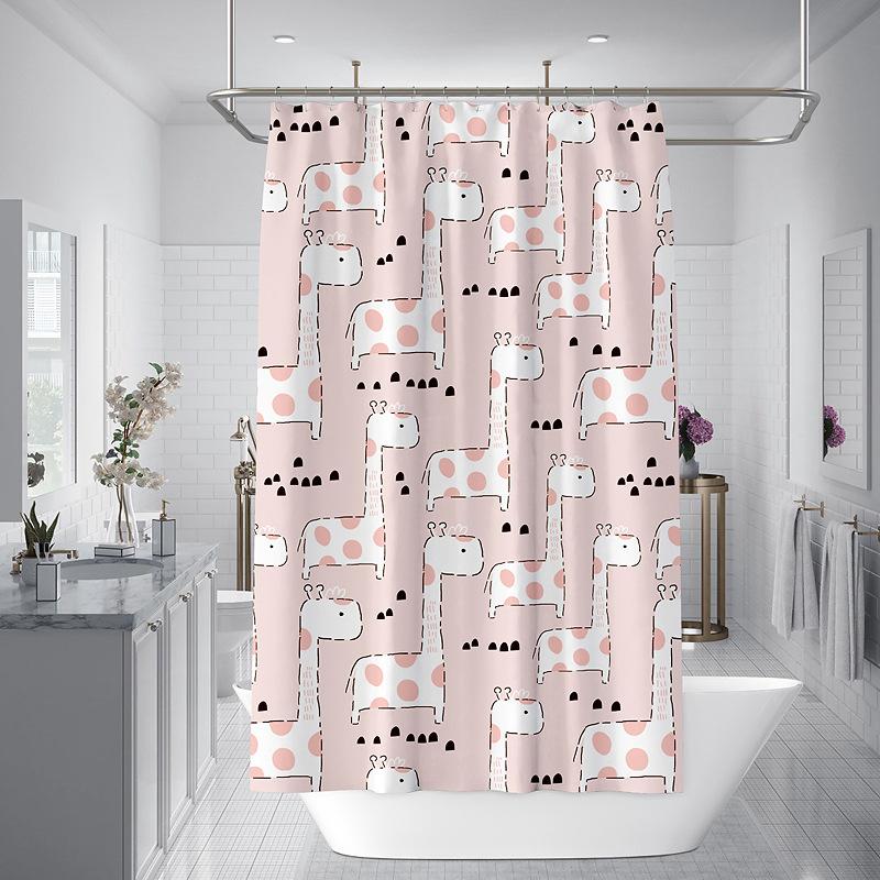 Koupelna zesílená vodotěsná záclona odolná proti plísním sprchový závěs Sprchový oddíl Závěs Sprchový závěs Koupelnový závěs Bez perforace