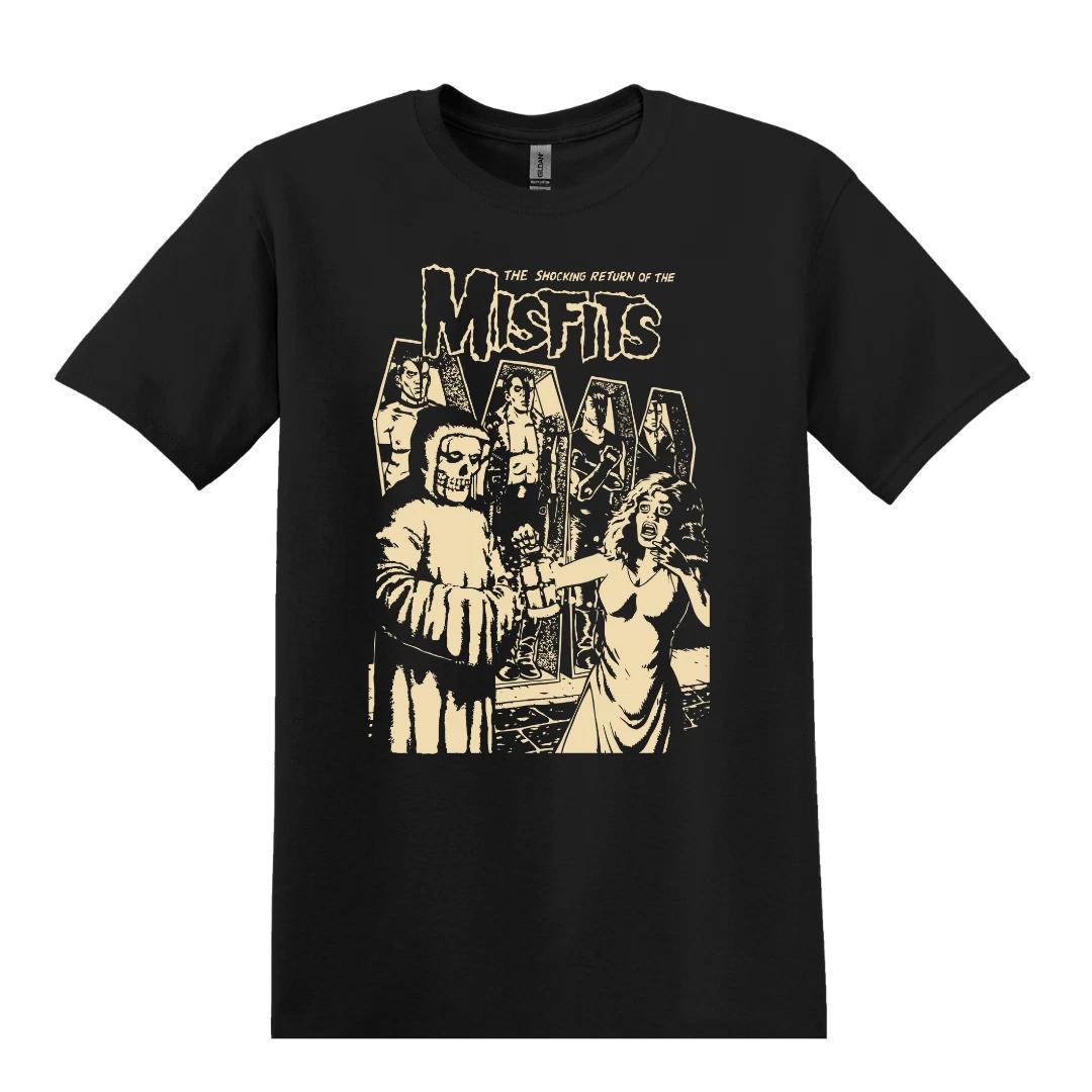 Misfits The Shocking Return of The Misfits Punk, Rock, Band T-Shirt Black S-3XL L