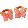 Sparkling Butterfly Hair Bands For Girls Stretchy Elastic Kids Hair Ties Non Slip Glitter Accessories For Toddlers