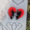 Unique Dripping Glue Earring Mold Valentine’s Day Resin Earrings Molds Customizable Silicone Mould for DIY Lovers