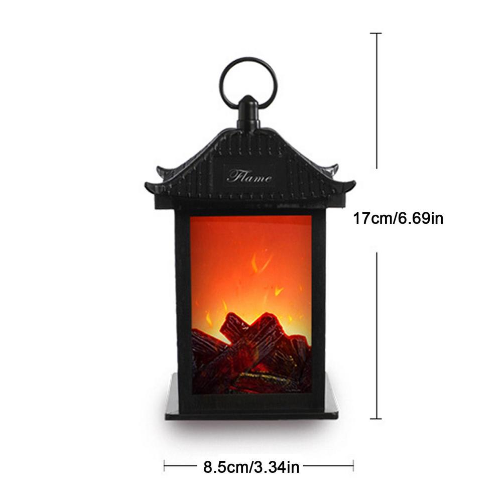 

Изысканный реалистичный фонарь для камина, светодиодный беспламенный фонарь на батарейках, для Хэллоуина, дня рождения, вечеринки, фестиваля, свадьбы, декора