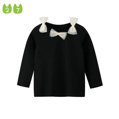 Autumn and Winter Girls T-shirt Bottoming Shirt Children's Lycra Cotton Long-Sleeved Top