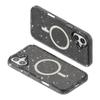 iPhone 17 Case, MagSafe-Resistant, Glitter, Semi-Transparent Black