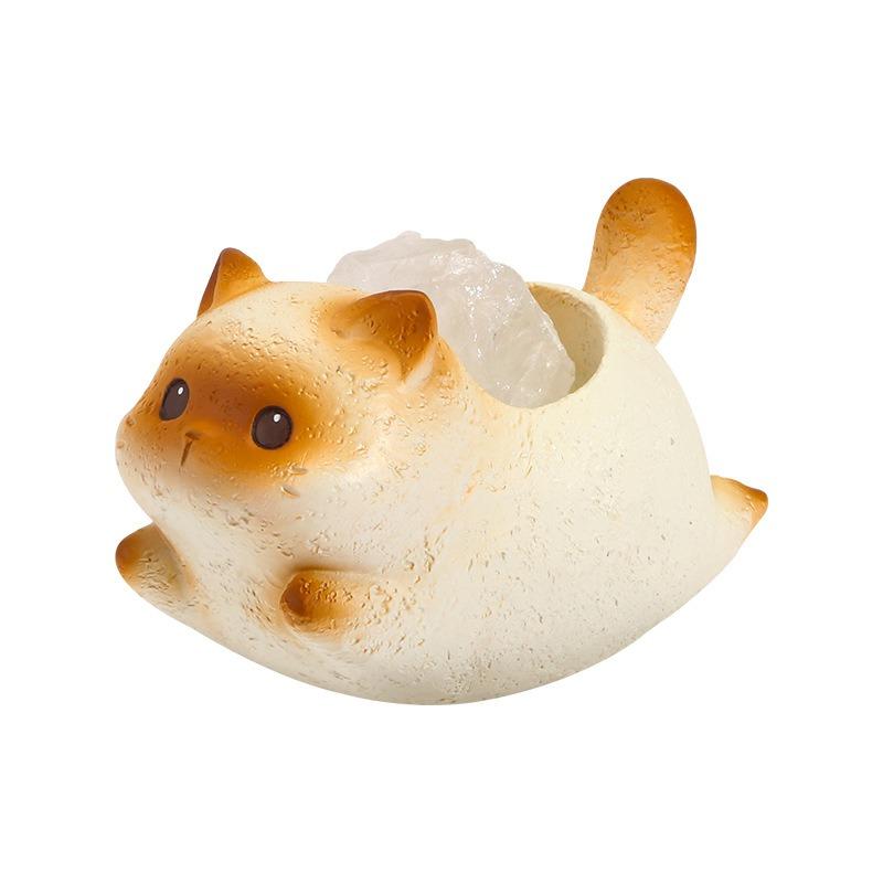 Cat Yo Yo Le Crystal Ornament Home Desk Decoration Gift New Creative Resin Cartoon Cute Gift