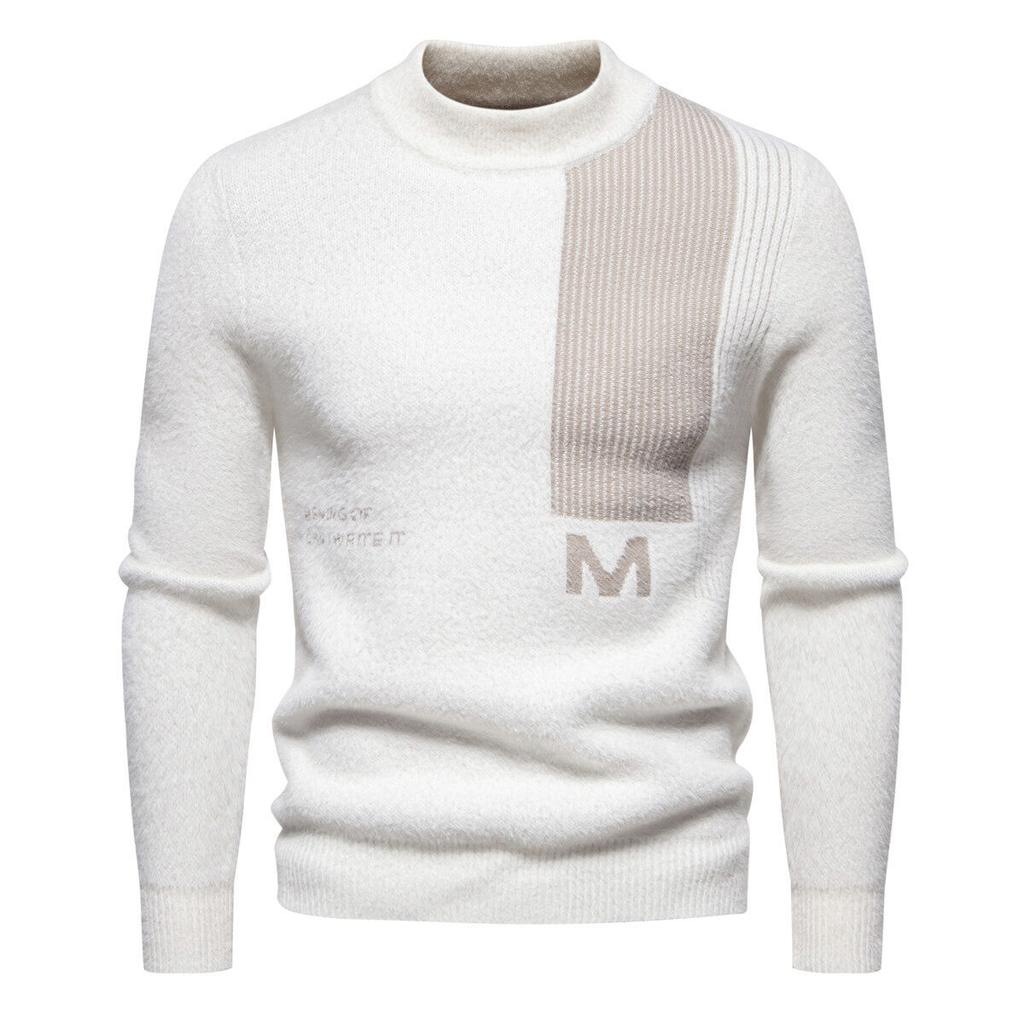 Hot sale direct supply autumn and winter new casual crew neck sweater base knitted sweater sweater