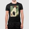 UFO Cat Shirt Vintage Japanese Art Alien Cat Graphic Unisex Tee