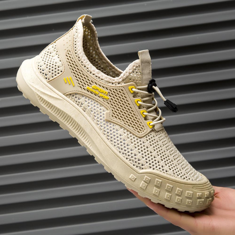 

Summer men s mesh shoes fly-woven breathable not stuffy foot platform outdoor sports shoes fashion casual shoes new men s shoes 44