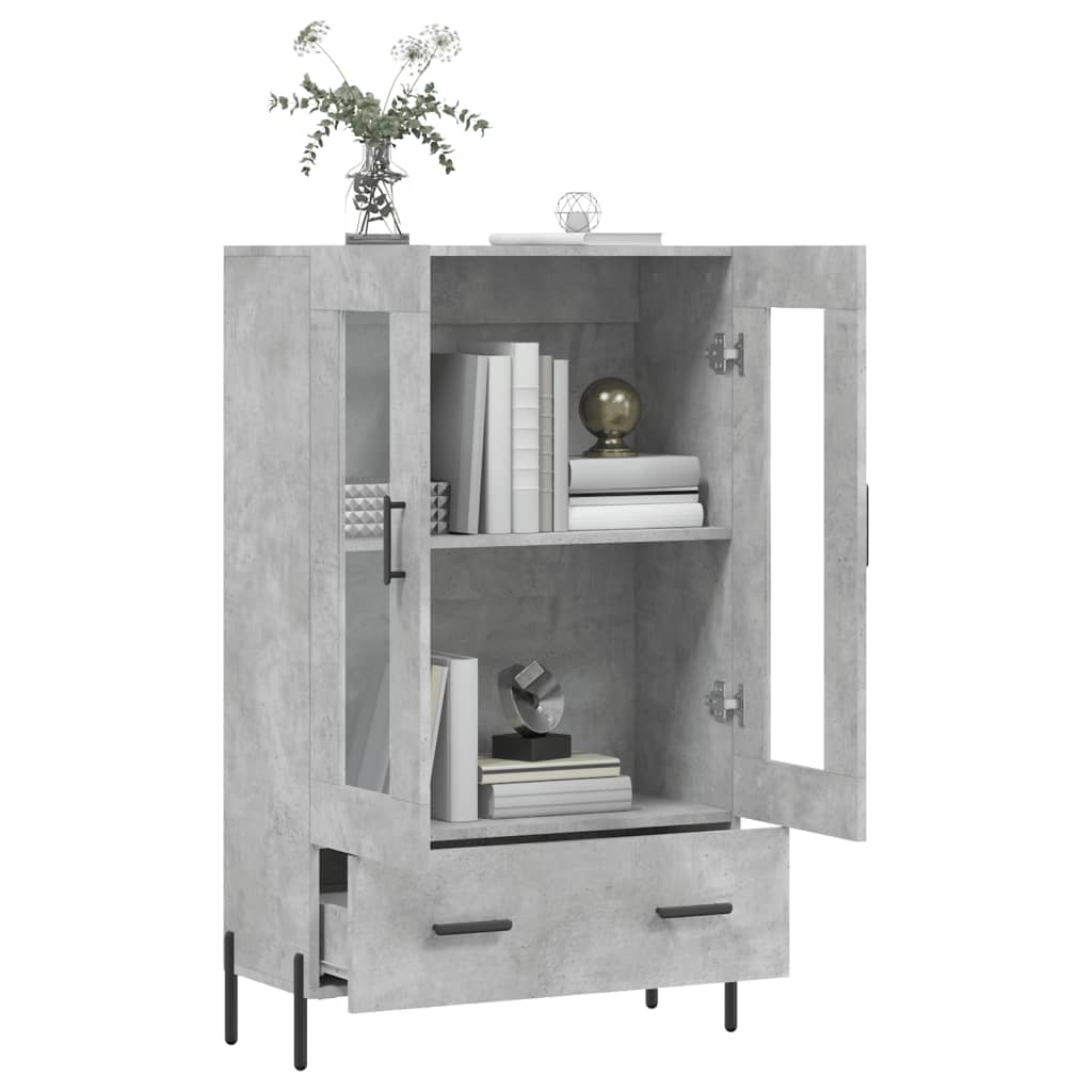 Vidaxl Tall Cabinet, Concrete Grey, 69.5X31X115 Cm