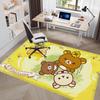 Kawaii Rilakkuma Bear Floor Mat INS Style Soft Bedroom Floor House Laundry Room Mat Anti-skid Household Carpets