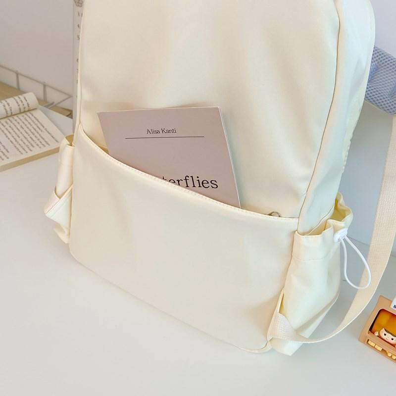 Junior High School Student Schoolbag Letter Print Women's Lightweight Backpack