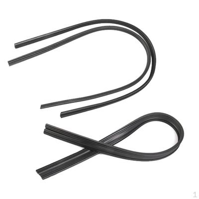 4 Pieces Car Frameless Windshield Wiper Blade Refills Rubber Strips, Universal Replacement for (2 28