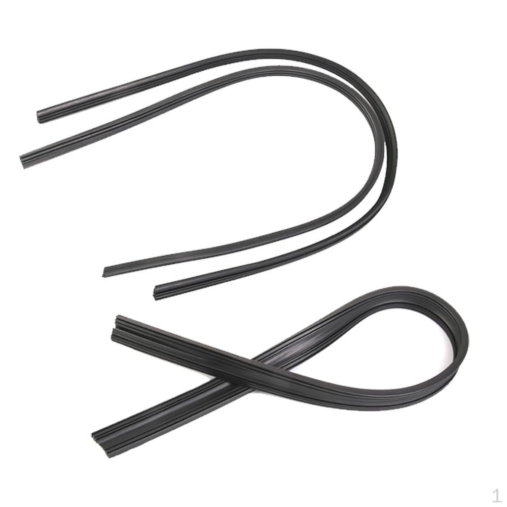 

4 шт. Бескаркасные сменные резинки для стеклоочистителей, Универсальная замена для (2 28