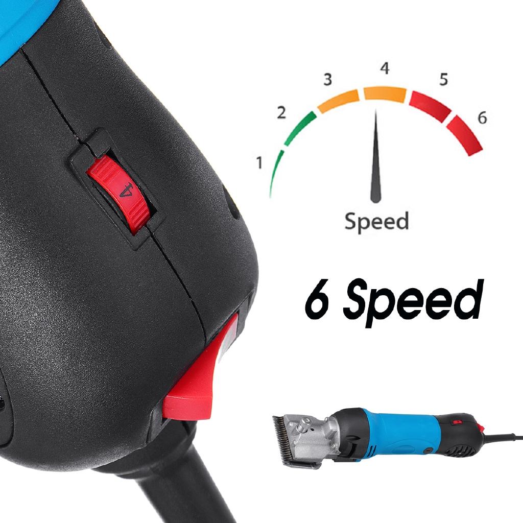 800W 6 Speed Cut Machine for Camel Goat Cow Horse Box Electric Horse Hair Clipper Farm Animal Shearing Trimmer Shaver