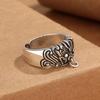 Retro Taotie Ring For Men Chinese Mythology Open Ring Unisex Handmade Jewelry Designer Gift Lover Accessories