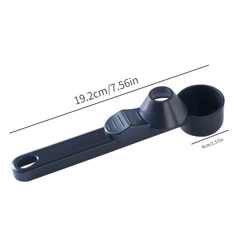 2-In-1 Coffee Dosing Funnel with Measuring Spoon,Reusable Anti-Spill Coffee Powder Funnel,Solve Coffee Powder Transfer and The Waste Caused