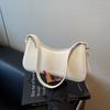 Light Luxury Solid PU Underarm Bag for Women 2026 High Quality Trendy Soft Leather Bags New Simple Sweet Casual Shoulder Bags