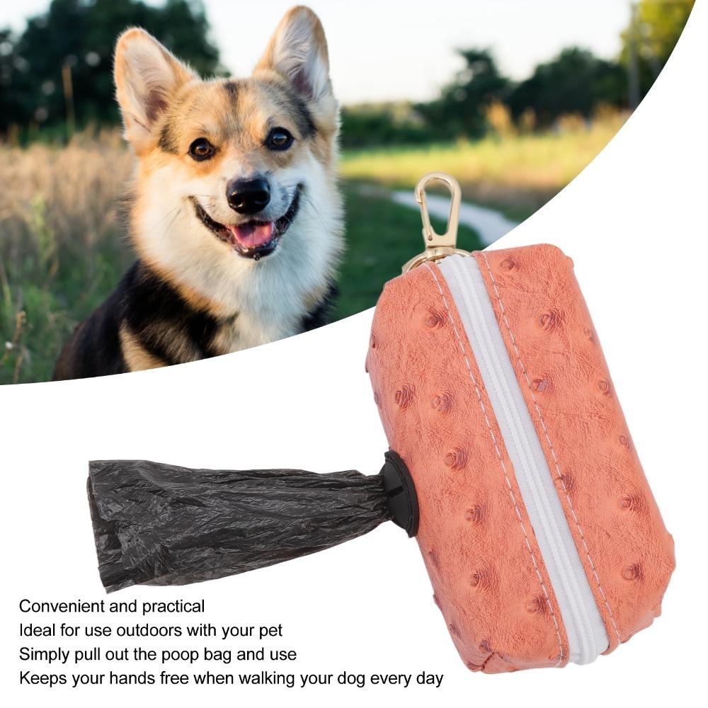 Compact Silhouette Dog Poop Bag Dispenser Clip On Mount Leash Hanging Bag  Park Outdoor Trip
