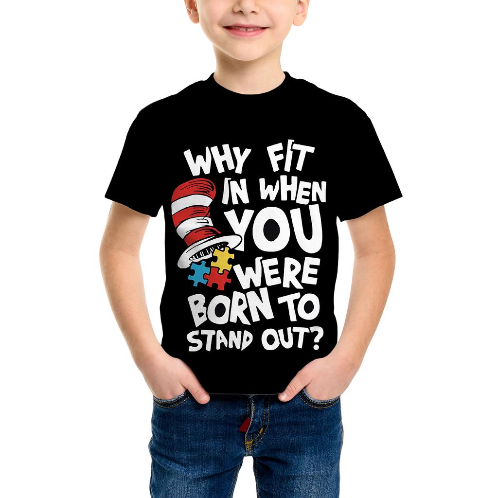 3D Printed T-Shirt - Short Sleeve Crew Neck Casual Streetwear Bike Design for Young People